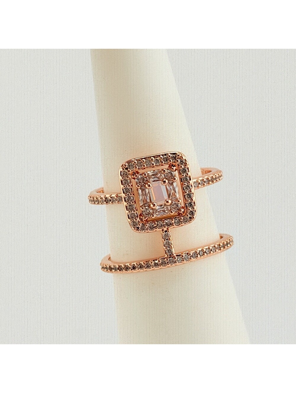 Bomb Party Sz 7 "The Glow Getter" RG84879 Moonstone on Rose Gold